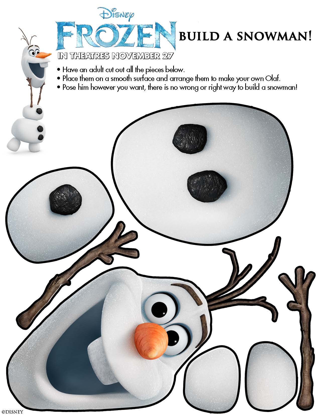 Disney's FROZEN Printable Activities and Games for Kids