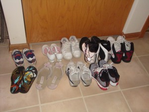 after shoe area