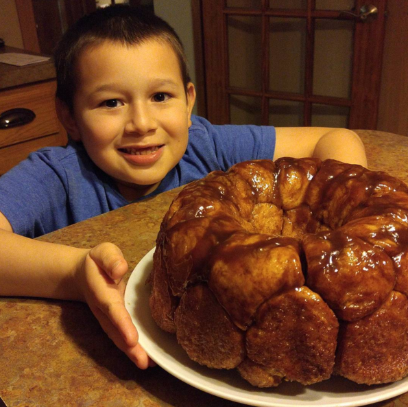 This monkey bread takes effort, but it's so worth it! It's delicious!